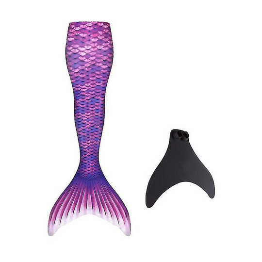 Thsinde - Kids Wear-resistant Mermaid Tail For Swimming, Monofin Included_(costbuy) purple adult m