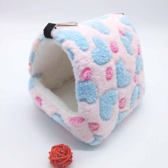 Hamster Hammock, Small Pets Windproof Hammock Warm Square Hanging Swing Sleeping Bed Cave for Hamster squirrel Ferret Chinchilla Guinea Pig Rat Mouse