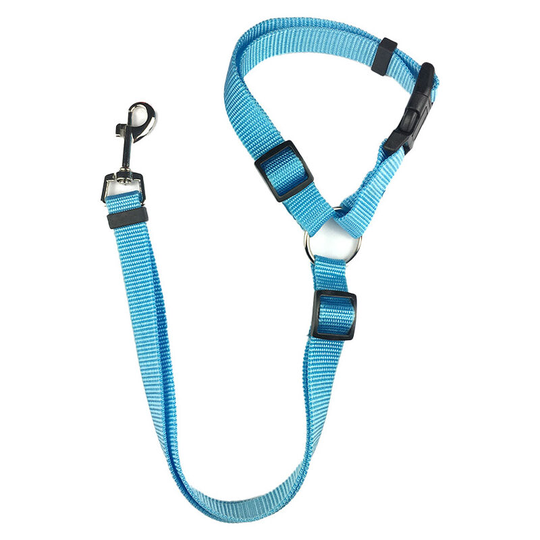 Deckon - Strong Dog Leash with Padded Handle Anti-Pull Rope Elastic Training Leash for Medium and Large Dogs in Heavy Pulling (110CM-150CM, sky blue)