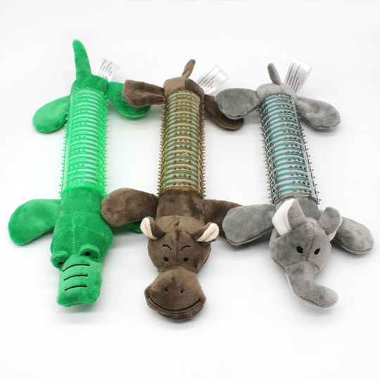 3 pcs of pet toys, dogs, grinding teeth, gnawing, making sound, bite resistant tpr toys, Haskey Teddy, grinding teeth, 31 * 16cm
