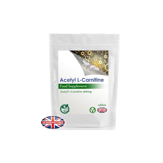 30 x Acetyl L-Carnitine Tablets 500mg - Weight Loss, Cognitive, UK (V)