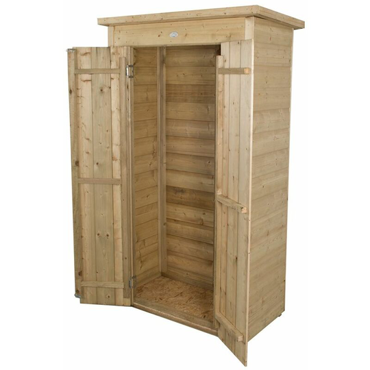 Shiplap Pent Tall Garden Store - Pressure Treated (1.1m x 0.5m)