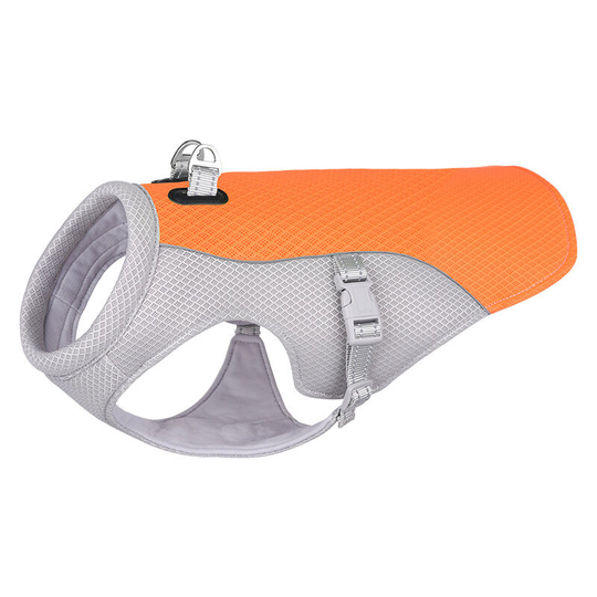 Dog Cooling Vest Summer Dog Coat Breathable Dog Vest Swamp Cooler Evaporative Orange (l)