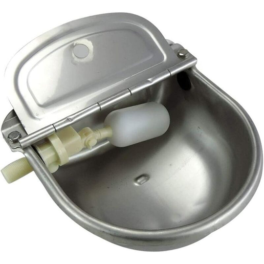 Stainless Steel Animal Water Holder Bowl with Adjustable Float Drinker for Beef Horse Goat Sheep Livestock Dog Water Bowl