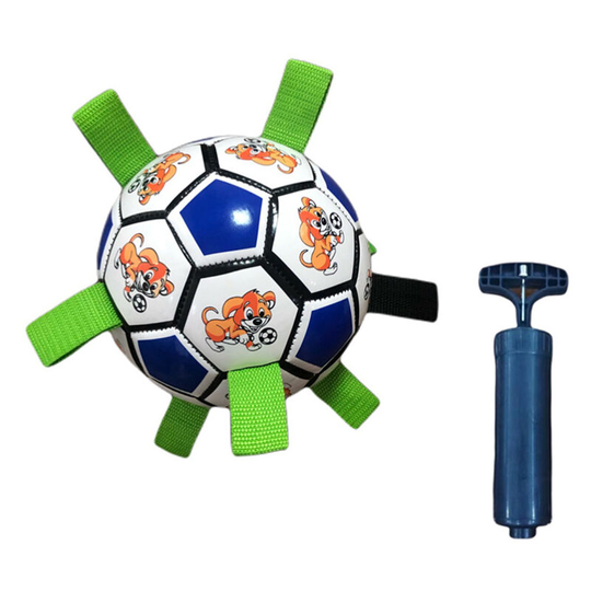 Dog Toys, Toy Balls for Dogs, Dog Football Toys with Grab Tabs for Indoor Outdoor Garden Water Beach Play Tug, Interactive Dog Toys For Boredom For