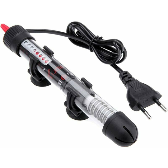 Submersible Water Heater Heating Rod for Aquarium Glass Temperature Setting 50W-220V