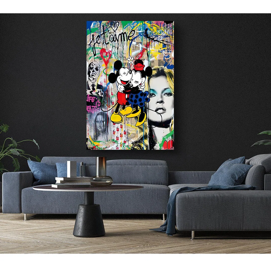 Mice Love - Wrapped Canvas Graphic Art