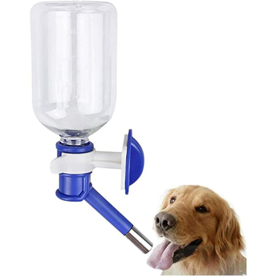Modou - Automatic Pet Water Dispenser 350ml/500ml Hanging Dog Water Bottle Cat Drinker Portable Water Feeder Water Bottle Cage Dog Drinking Fountain