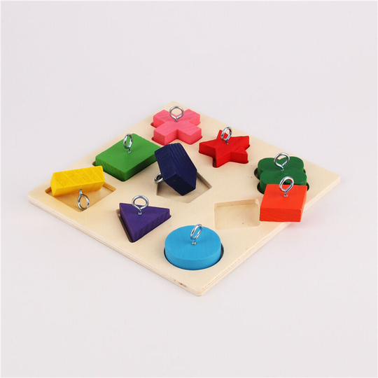 Benobby Kids - Bird Puzzle Toy Parrot Educational Toys Bird Forage Wooden Toys Block Toy for Hamster Gerbil Budgies Budgie Parakeet Cockatiel