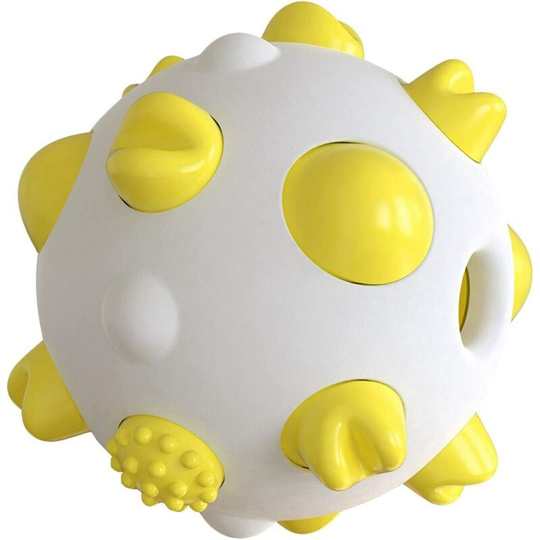 Devenirriche - Dog Toy Teeth Pet Cleaning Round Ball Chew Toy for Aggressive Chewers Indestructible Interactive Toy Chew Dog for Large Size Dogs