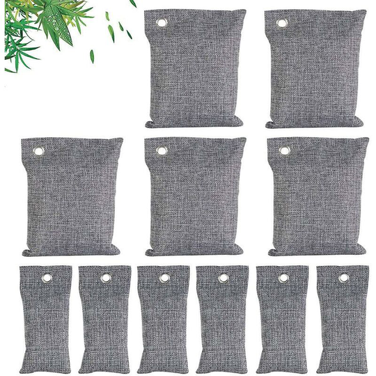Thsinde - Bamboo Charcoal Air Purifying Bags. Charcoal Bags Odor Damp Moisture Absorber. Natural Car Air Freshener. Shoe Deodorizer. Odor Eliminators