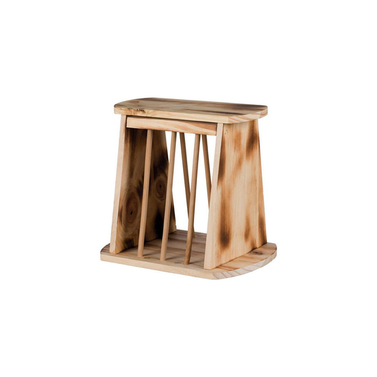 Hay Manager With Lid, Flamed, 25 × 22 × 18cm - Trixie Rodents Rack Setting Up - trixie rodents hay rack setting up new