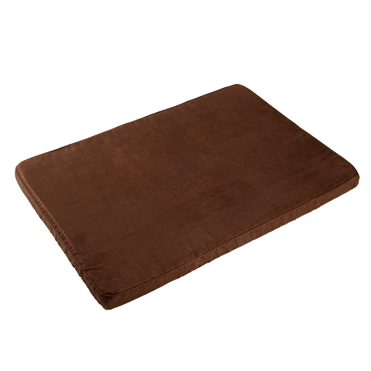 Wellness Soft Dog Mattress - Brown - 100 x 70 x 6 cm (L x W x H)