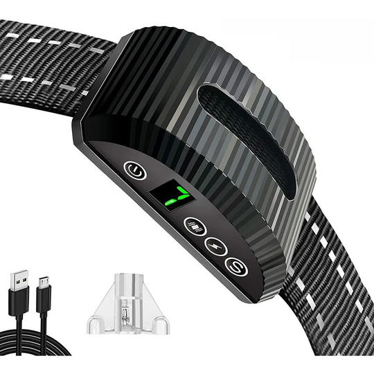 Dog Anti Bark Collar, IP67 Waterproof Rechargeable Small Large Dog Training Collar, 3 Modes Vibration/Electric Shock/Sensitivity with 7 Adjustable