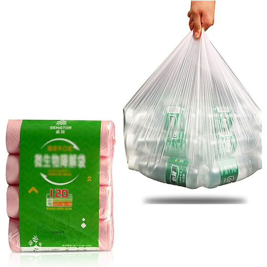 Garbage Bags Lined with Garbage Cans, 120 Home Kitchen Garbage Bags Biodegradable Garbage Bags Garbage Bags 100% Biodegradable Compost
