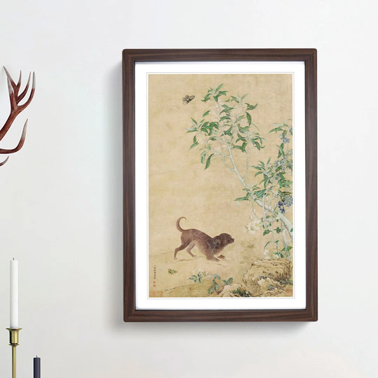 Puppy by Lang Shining - Picture Frame Painting Print