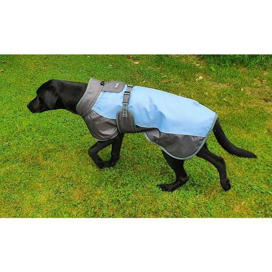 Henry Wag - Waterproof Dog Coat - Large (55 Cm) Blue / Grey