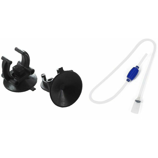 Aquarium Heater Plastic Mounting Clip, 33mm Diameter Suction Cup, 2 Pack, Black