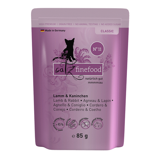 catz finefood Pouch Saver Pack 16 x 85g - Lamb & Rabbit