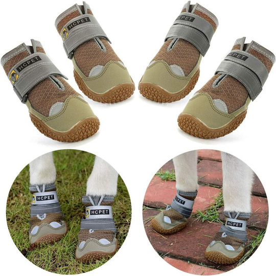 Waterproof Dog Boots 4 Pack, Breathable Dog Shoes with Wear Resistant, Best Reflective Straps for Small Medium Dogs Outdoors(Size : #2)