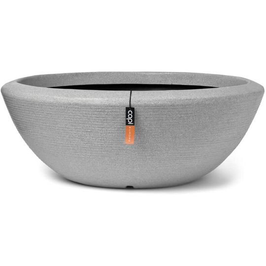Plant Bowl Arc Granite Low 61x25 cm Ivory Capi - Grey