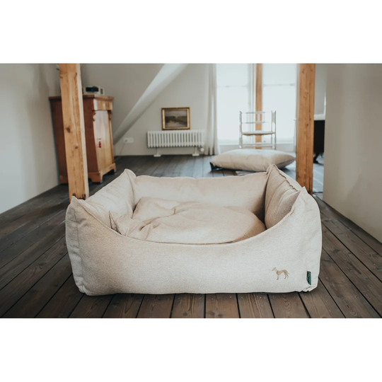 Livingston Bolster Cushion in Beige