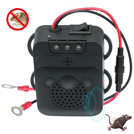 Ultrasonic Pest Repeller,Electronic Rat Deterrent,Pest Control Mouse Rejection-Black - Car Mouse Repeller - Thsinde