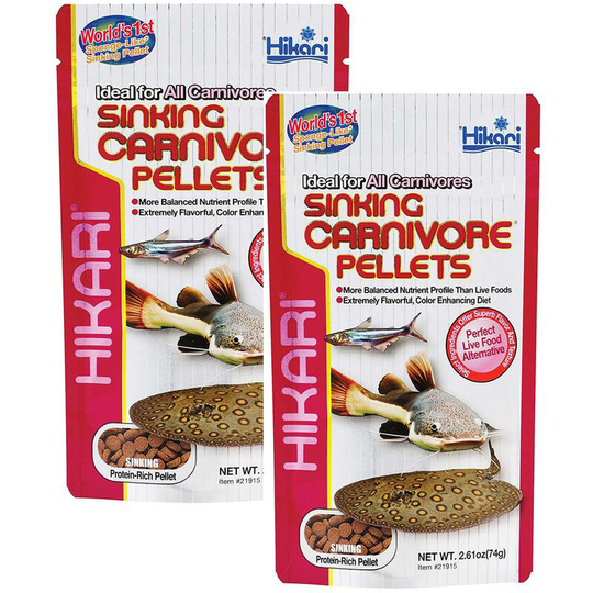 Hikari - 2 pack] Sinking Carnivore Pellets - 74g