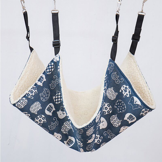 Hammock for Cat Pet Cat Carpet Hammock Crochet Litter Cat Blue Cat Bed