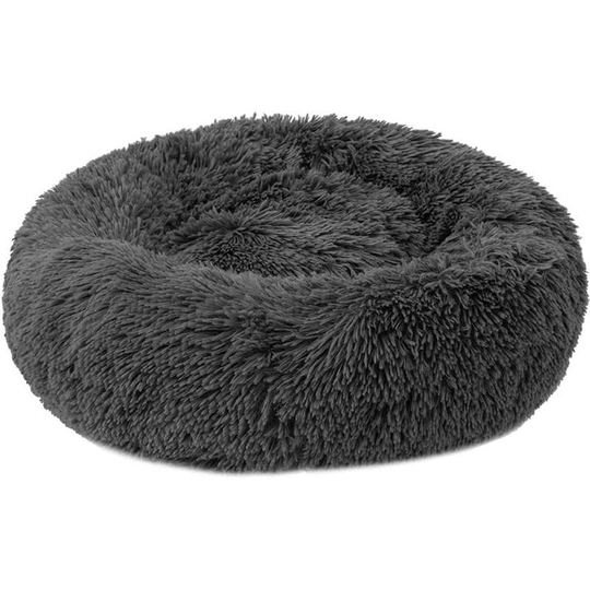 Round Plush Basket for Cat and Dog Donut Shape