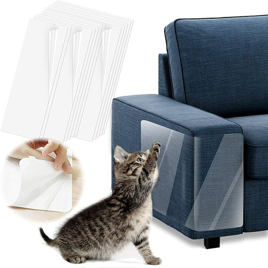 Cat Scratch Protector, 10 Stickers Transparent Furniture Protectors Against Cats, Sofa Scratch Protector, Self-adhesive Furniture Protectors (30*40)