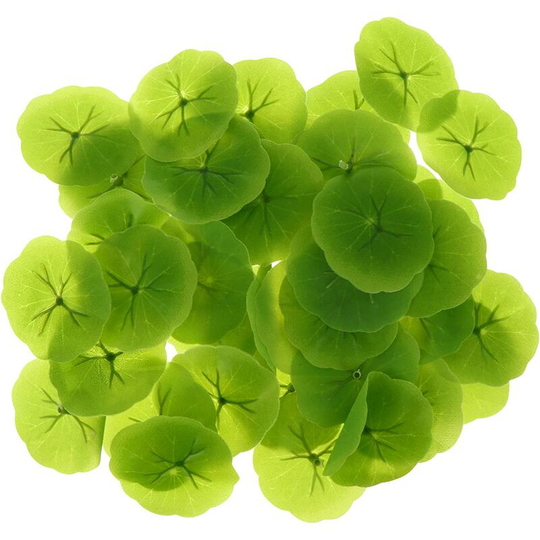 40pcs Pond Fish Tank Artificial Lotus Leaf Floating Pool Ornaments Water Floating Lotus Leaf Aquarium Landscape Ornaments Fish Tank Ornaments