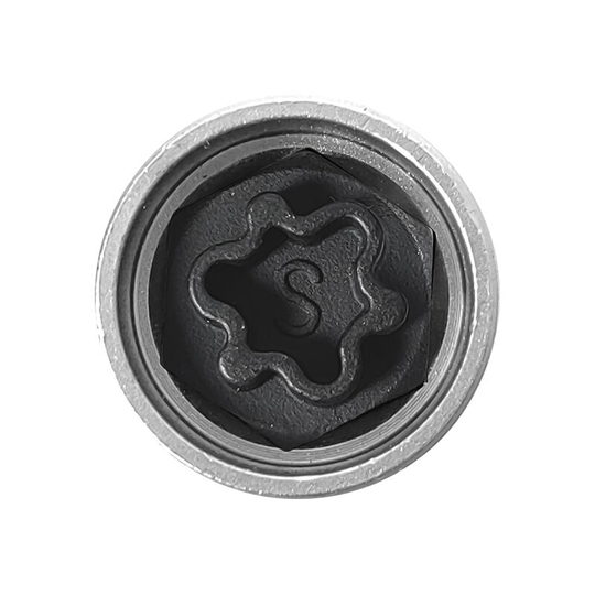 Anti-theft Screw Socket Wrench Tool Security Master Locking Wheel Nut Key 816 / s 17mm Socket Replacement for Audi A6 A3 A4 A5 tt Silver