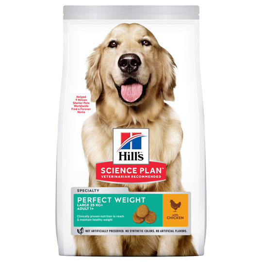Hill's Science Plan Adult 1+ Perfect Weight Large Breed with Chicken - 12kg