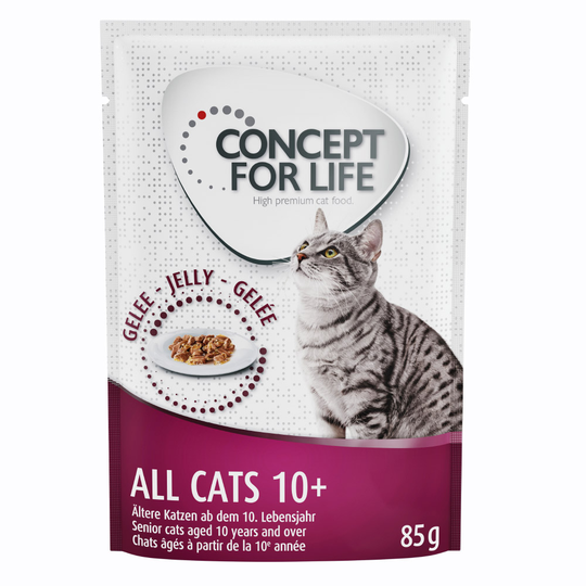 48 x 85g Concept for Life Wet Cat Food - Special Price!* - All Cats 10+ - in Jelly