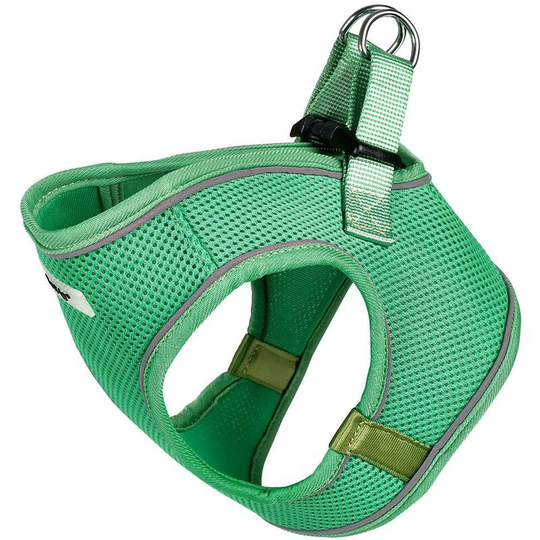Adjustable Dog Puppy Pet Fabric Harness Soft Comfortable Mesh Vest Breathable - Green - Medium