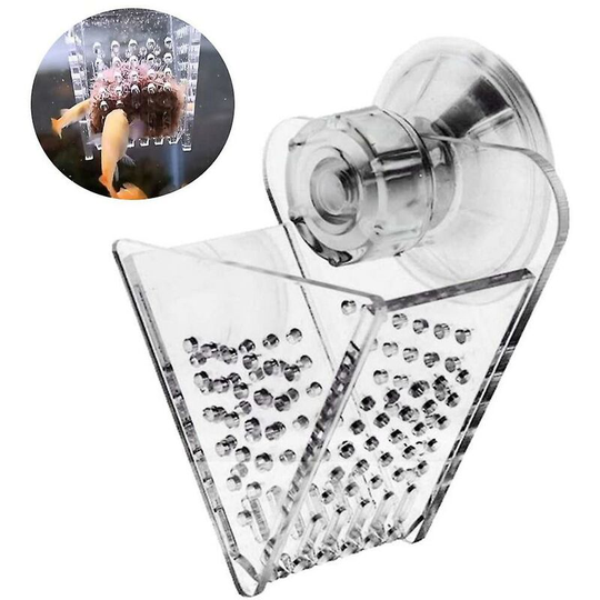 Aquarium Cone Red Worm Feeder Fish v Shape 4.5*6.7*7cm