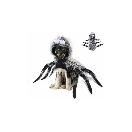 Echoo - Halloween Dog Costume Halloween Spider Dog Costume Pet Costume Cosplay Fancy Dress Halloween Clothes for Large Medium Dogs Decoration (s)