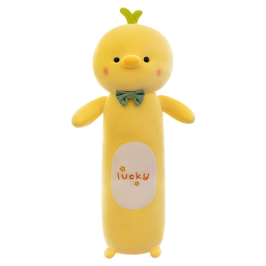 50CM Cute Lucky Cute Chicken Throwing Pillow Plush Toy Girl Sleeping in Bed with Long Throwing Pillow Chicken Doll Doll,