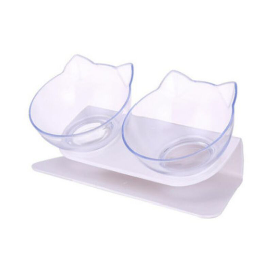 Perle Raregb - Pet food bowl Cat food bowl and dual-use dog, automatic watering device, neck protector, bowl for inclined cat, pet bowl Non ceramic.
