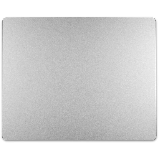 Metal Mouse Pad Aluminum Alloy Mouse Mat Ultra-thin Anti-slip Wear-resistant Scratch-resistant Mouse Pad Silver 300*240mm