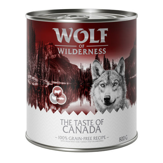 Wolf of Wilderness "The Taste of" Saver Pack 24 x 800g - The Taste of Canada