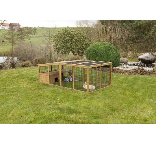 Reepham Weather Resistant Rabbit Cage with Ramp
