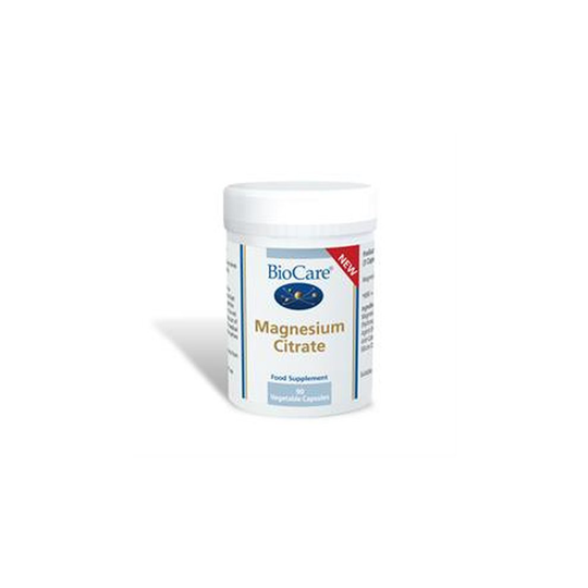 Biocare Magnesium Citrate - 100mg Elemental Magnesium 90 Caps