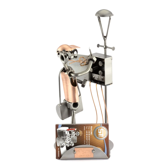 Electrician with Flash Screw Man Place Card Holder