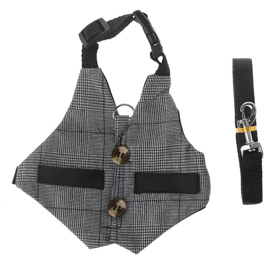 Multifunctional Rabbit Harness Leash for Small Pets Chinchillas Guinea Pig Vest Clothes (m)