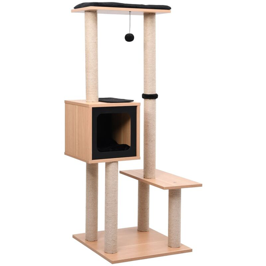 Cat Tree with Sisal Scratching Mat 129 cm FF170918_UK - Topdeal