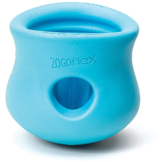 West Paw - Dog Toy with Zogoflex Toppl Aqua Blue s Blue