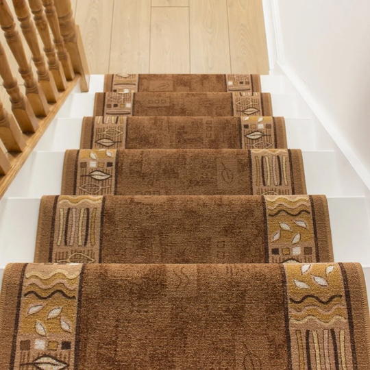 Altair Looped Brown Stair Runner