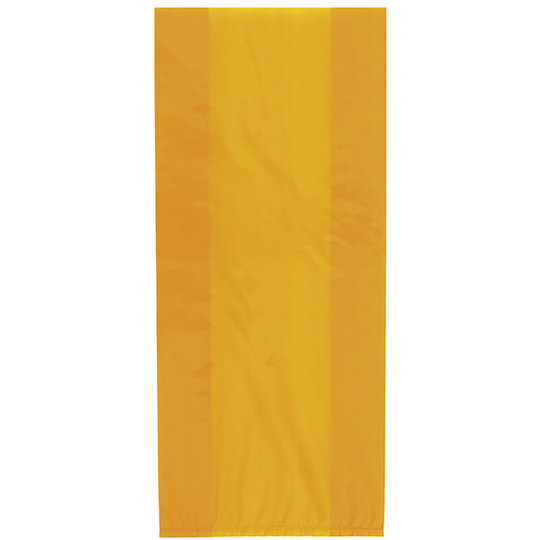 Unique Party - Cello Treat Bags With Ties (Pack Of 30) (One Size) (Orange) - Orange